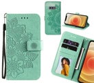Galaxy S10e Case Embossed Floral Leather Wallet case