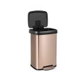 50L Step Trash Can With Soft Close Lid And Deodorizer Compartment