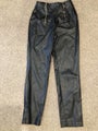 Italian made leather look pants size 12