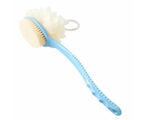 Bath Body Brush With Soft Loofah And Bristles Back Scrubber Long Handle