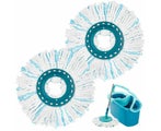 Microfiber Replacement Head Rotating Mop Cloth Set for Leifheit-2 PCS