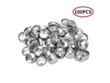 50Pcs Lightweight Premium Aluminum Tea Light Cups Pans Round Round Metal Tin