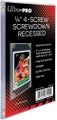 Ultra Pro - 4-Screw Screwdown Recessed Card Holder