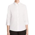 CATU88, Women's 3/4 Sleeve Poplin Shirt, NNT - Black - 10