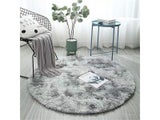 Fluffy Round Rug Carpets For Living Room Decor Faux Fur Rugs Kids Room Long