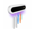 UV Light Sterilizer Toothbrush Holder Automatic Toothpaste Dispenser Wall Mou