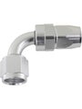 Aeroflow 200 Series PTFE 90 Degree Hose End -10AN Silver AF203-10DS