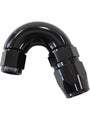 Aeroflow Cutter 150 Degree Stepped Hose End -6AN to -8 Black