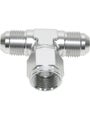 Aeroflow AN Tee Female Swivel On Side -4AN Silver AF144-04S