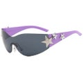 Five-Pointed Star Shape One-Piece Frameless Outdoor Sports Sunglasses
