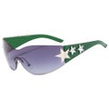 Five-Pointed Star Shape One-Piece Frameless Outdoor Sports Sunglasses