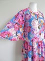 CHARLO (Augustine) *Designer Gorgeous Florals Flounce Hailey Dress* 10/12 NEW