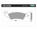 Newfren Front Brake Pads, Off Road Dirt Race Sintered For Kawasaki KLX300R 300cc
