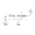 2x PROTEX Hydraulic Hose - Front For FORD FALCON BA 4D Sdn RWD 2002 - 2005 H3423