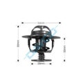 New DAYCO Thermostat 54mm Dia 82C For Hyundai i45 DT67A