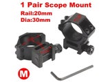 2PCS 25.4mm / 30mm Hunting Riflescope Mount Ring 11MM Dovetail / 20MM Picatinny