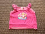 HUNDREDS & THOUSANDS = PINK "PARADISE ISLAND" SUMMER TOP (3 - 6 MTHS)