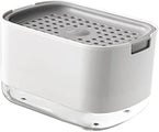 Soap Detergent Dispenser, 2-in-1 Pump, Sponge Holder Rack Shelf, Countertop C