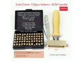RCIDOS 2x3/4x15mm Double Slot Handle Stamping Tools Flexible Brass Hot Foil