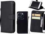 iPhone 16 Pro Case Fine Leather Wallet Case