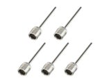 5Pcs US Type Metal Inflator Ball Needles Pin For Basketball Soccer Football