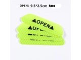 4pcs Car OPEN Reflective Tape Warning Mark Reflective Open Notice Bicycle