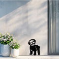 Bichon Metal Wall Art - Black Steel