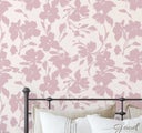 S4Sassy Peel &amp; Stick Vinyl Wallpaper, Floral Print Paper for Living Areas