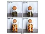 Cork Stopper High Borosilicate Transparent Glass Sealed Can Kitchen Food Grain