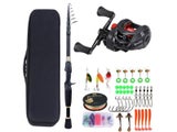 Sougayilang Fishing Rod And Reel Full Kit 1.8-2.4m Telescopic Casting Fishing