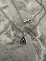925 Sterling Silver amethyst necklace birthstone