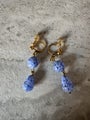 Vintage Venetian murano millefiori glass screw back earrings