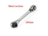 2 In 1 Mini Hex Bit Driver Wrench With 72 Teeth