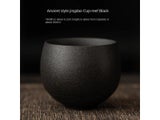 Japanese Style Handmade Rough Ceramic Teacup Kung Fu Teaware Accessories