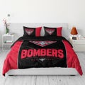 Essendon Bombers AFL Team Logo Queen Quilt Cover Set