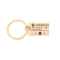 Mipgs Personalized Diy Custom Music Scan Code Keychain Stainless Steel