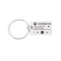 Mipgs Personalized Diy Custom Music Scan Code Keychain Stainless Steel