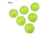 SURIEEN 10Pcs Plastic Golf Balls 41mm Airflow Hollow With Hole Golf Balls For