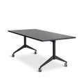 Gravitate 1800mm x 900mm Flip Table - Black Woodgrain
