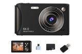 Digital Camera Point and Shoot Camera With 16X Zoom For Teens Adult -Black