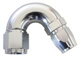 550 Series Cutter Style One Piece Swivel 150o Stepped Hose End -10AN to -8 Hose