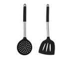 Heat Resistant Kitchen Utensils, Stainless Silicone Utensils Set for Nonstick