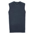 Russell Collection Mens V-Neck Sleevless Knitted