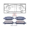 Pad Kit, Disc Brake, Rear - Kit For Mitsubishi + FREE SHIPPING