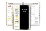 2026 Planner Monthly A5 Daily Organizer January to December Notebook -Black