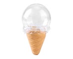 Ice Cream Shape Transparent Plastic Candy Box for Wedding Christmas Baby Birt