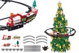 Hanging Christmas Train Toy Set with Lights Music and Track for Little Ones