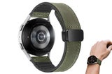 Attractive Leather Watch Band Genuine Leather Strap For Samsung Huawe-Dark Green
