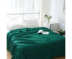 Waffle bamboo fiber cover blanket thickened solid color pineapple check sofa