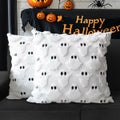 Halloween Ghost Decorative Pillow Covers Set of 2 Soft Throw Cushion Cases